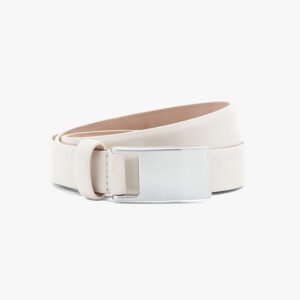 Filippa K Women\'s White Placket Buckle Belt