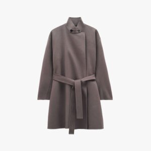 Oversized Wool Wrap Coat Jacket