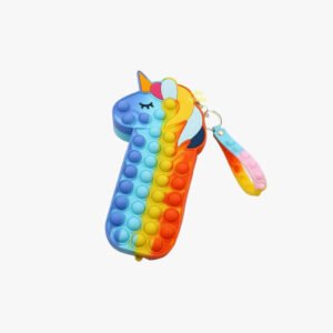 Unicorn Pop it Multicolor Silicone Pencil Box